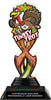 Turkey Trot Tribal Flames Acrylic Trophy - 10 inch [TACR10-TF-TRKTRT-Q]