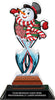 Ugly Sweater Contest Tribal Flames Acrylic Trophy - 10 inch [TACR10-TF-UGSWT-Q]
