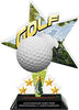 Golf Shattered Star Colorix Acrylic Trophy- 8.5 inch [TACR85-STR-GL-Q]