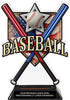 Baseball Home Plate Acrylic Trophy- 8.5 inch Aluminum Bats [TACR85-HP-BSA-Q]