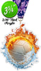 Fire & Water Volleyball Colorix-M Acrylic Medal [MACR375-FW-VB-Q]