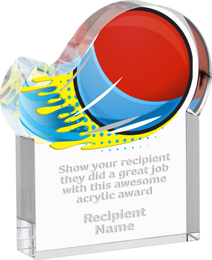 Paintball Splatters Acrylic Award- 3x4 inch [ASLM-34-PB-Q]