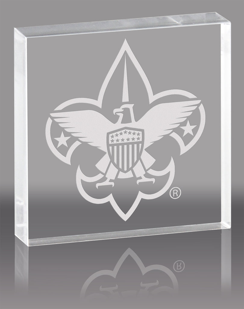 Acrylic Logo Block- 4.5 x 4.5 inch [ALB-45X45-Q]