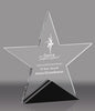 Acrylic Star with Black Accents - 7.5 inch [ATSTRI-7-Q]