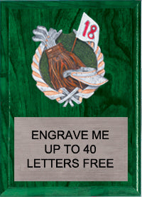 7"x9" Golf Millennium Plaque [PMC79-GL]