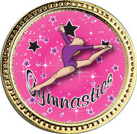 Gymnastics Round Insert Pin [P78RI-GG1]