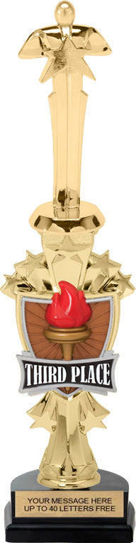 3rd Place Shooting Star Sport Riser Trophy [TMSSTR14-3RD]
