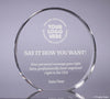 Crystal Circle Wedge Award - 6 inch [CM606-6]