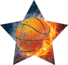 Basketball: Fire & Water Star Insert [ST-4304]