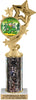 Four-Star Color Insert Trophy w/ Column [Ti10-C49]