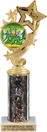 Four-Star Color Insert Trophy w/ Column [Ti10-C49]