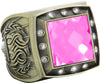 Championship Ring with Pink Center Stone- Gold [RGSJ-G-12ST-PNK]