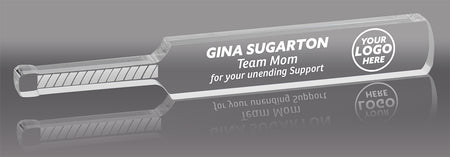 Acrylic Cricket Bat Award - 18 inch [ABAT-CRKT-18-Q]