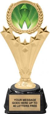 5 Star Wreath Color Insert Trophy on Synthetic Regal Base [TRG-M501]
