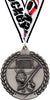 2.75 in Hockey Wreath Framed Medal- Silver [M311-HK-S]