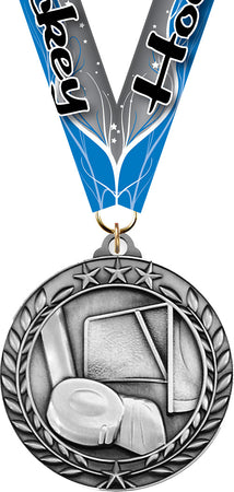 Hockey Dimensional Medal- SIlver [MSW2-HK-S]