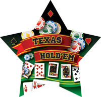 Poker- Texas Hold' Em Star Insert [ST-1525]