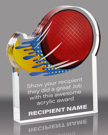 Dodgeball Splatters Acrylic Award- 5x6 inch [ASLM-56-DGBL-Q]