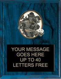 Soccer Male Sport Blasters Plaque [PSB79-SCM]