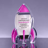 Pink Full Color Rocket Acrylic Award - 5 inch [AFCRKT-PNK-5-Q]