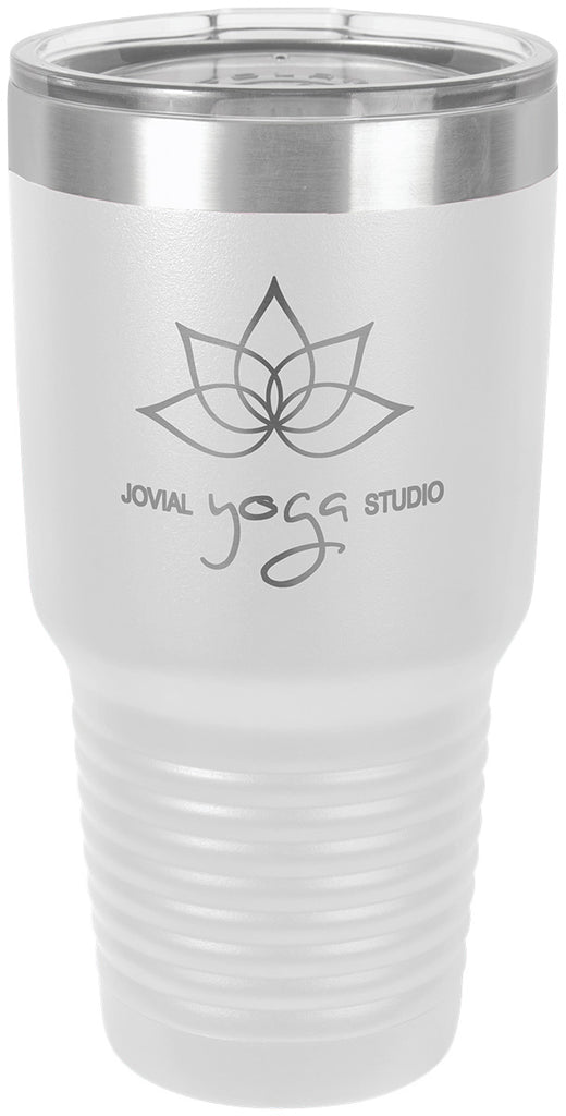 Polar Camel 30 oz. Ringneck White Vacuum Insulated Tumbler w/Clear Lid [TVIJ314]