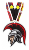 Trojan Mascot Colorix-M Acrylic Medal [MACR375-TJN-Q]