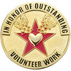 Outstanding Volunteer Enameled Round Pin [PCM-EMP-568]
