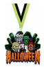 Halloween Monster Mash Colorix-M Acrylic Medal- 3.75 inch [MACR375-HLWN-MM-Q]