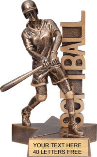 Softball Billboard Resin Trophies