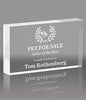 Horizontal Clear Acrylic Block - 6x3 inch [A63BH]