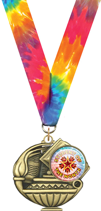 2" Student of the Month Insert Academic Medal [MAP2-i-SOTM]