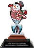 Ugly Sweater Contest Tribal Flames Colorix Acrylic Trophy - 7 inch [TACR7-TF-UGSWT-Q]