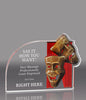 Drama Masks Acrylic Award- 6.5 x 4.75 inch [ADRM-65-Q]