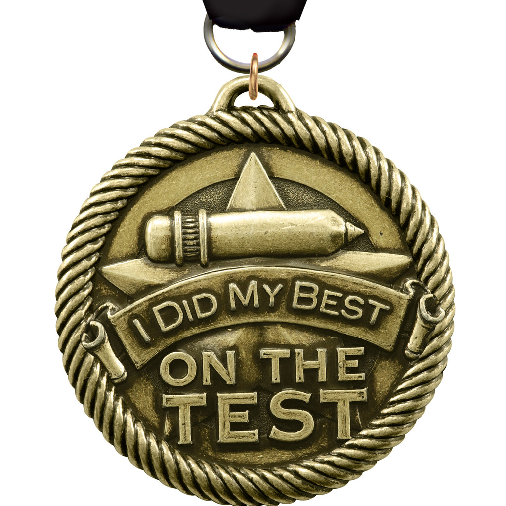 I did my best on the test Scholastic Medal [M2SCH-BMT]