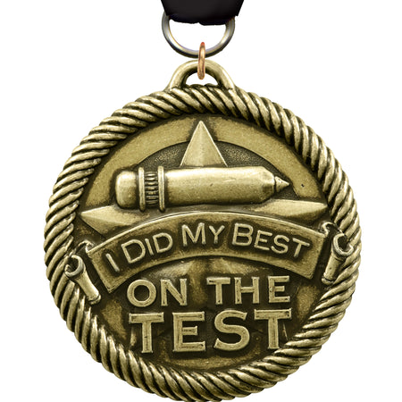 I did my best on the test Scholastic Medal [M2SCH-BMT]