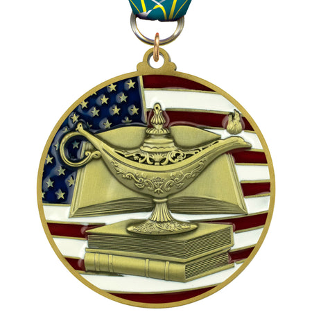 2.75" Education Patriotic Medal [MSUS2-KN]