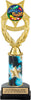 Wreath Victory Color Insert Trophy w/ Column on Marble Tone Base [THSi10-M97]