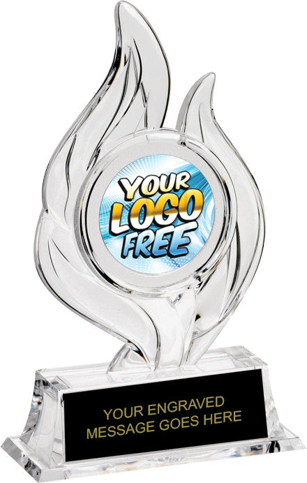 Custom Krystal Flame Insert Trophy [KXRSFLM6-CLR]