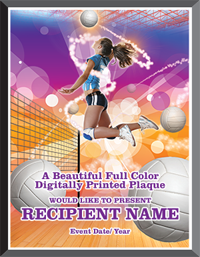 Volleyball Graphix Plaque [PGFX68-VB]