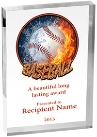 Baseball Vibrix Acrylic Award [A46BV-BS]
