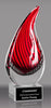 Red Teardrop Art Glass Award 9