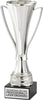 Plastic Fluted Silver Cup - 12 inch [CM35-2-12-S]