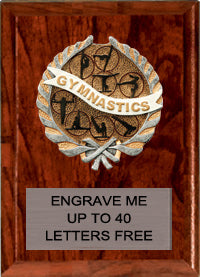 5"x7" Gymnastics Millennium Plaque [PMC57-GG]