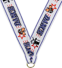 7/8 x 30 in. Dance Star Neck Ribbon [NKRB-1053]