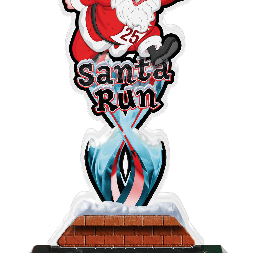 Santa Run Tribal Flames Colorix-T Acrylic Trophies