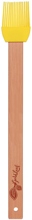 Silicone Baster Brush with Bamboo Handle- Yellow [BSTJ9-YLW]