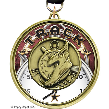 3" Eclipse Insert Medal - Track - TD Exclusive! [MEL1-TK]