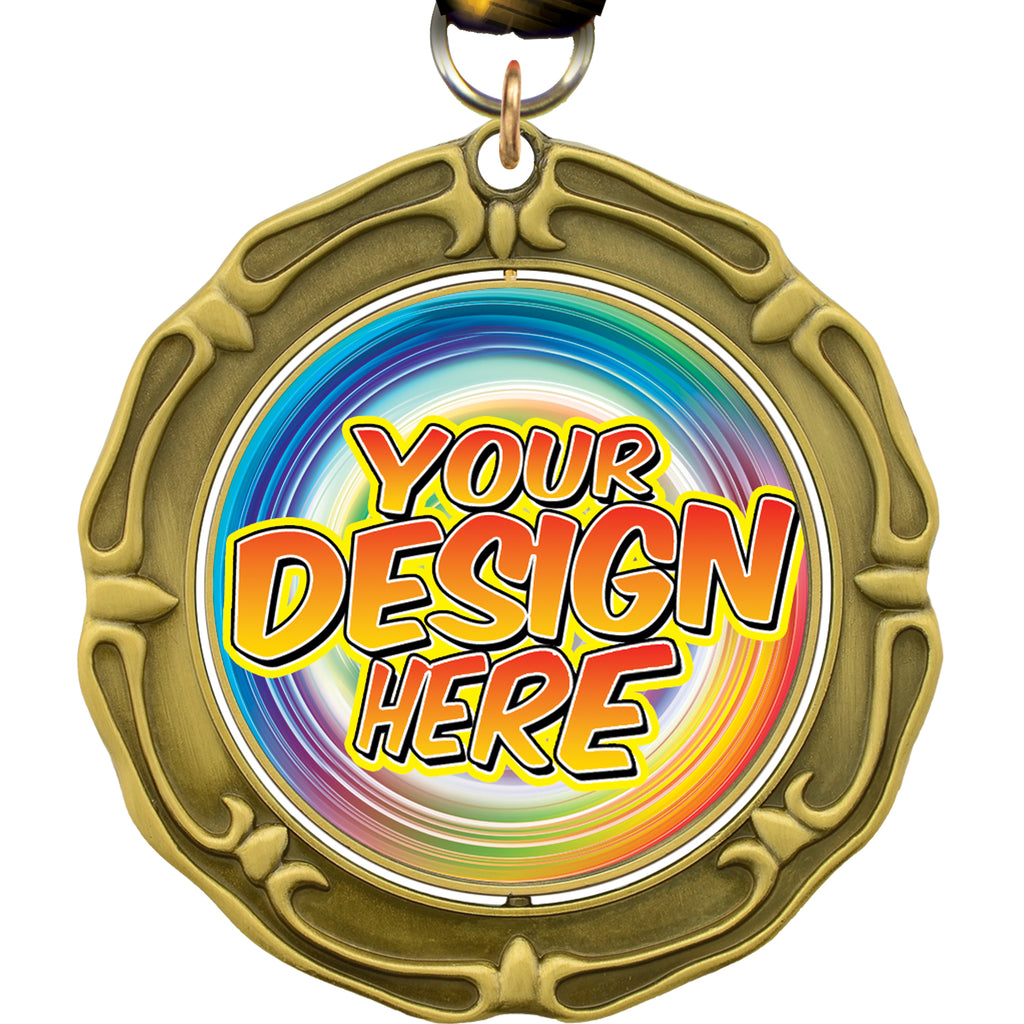 3 inch Custom Spinning Insert Medal [MXS683]