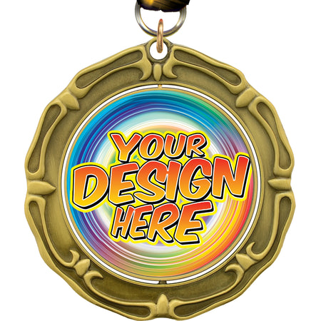 3 inch Custom Spinning Insert Medal [MXS683]