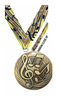 Music 1.75 inch Blade 3D Diecast Medal [MBD1-MC]